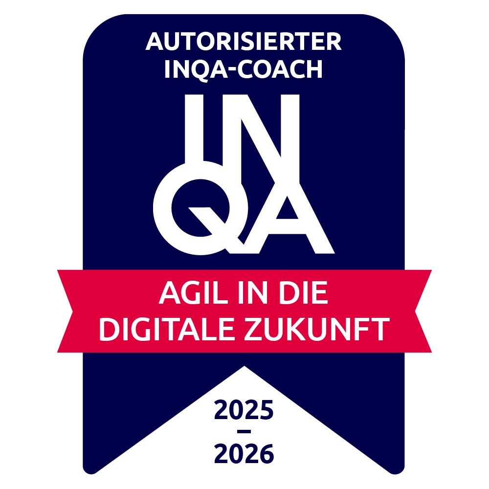 INQA-Coach Badge 2025-2026 - Autorisierter Coach Agil in die digitale Zukunft
